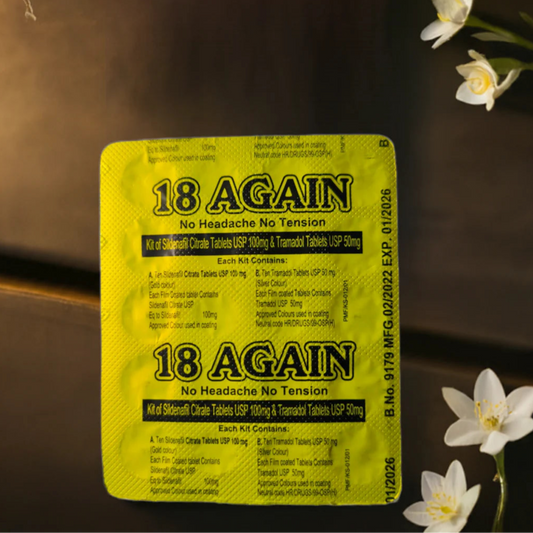 18 Again (No Headache No Tension) Sildenafil + Tramadol – CurePill
